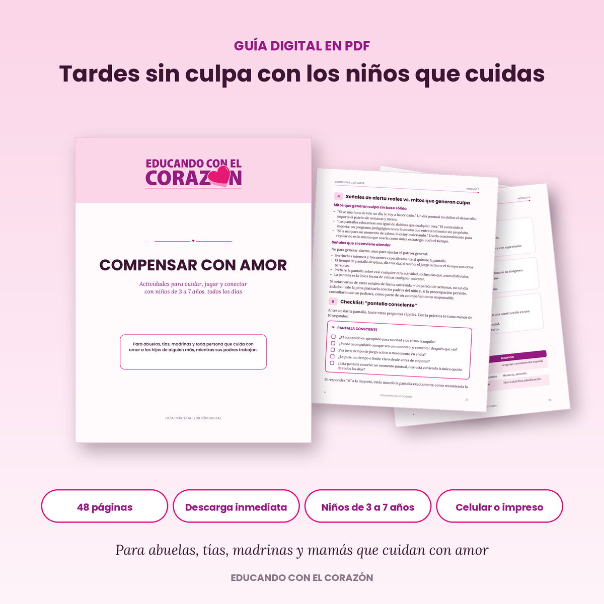 Educando con Amor: Actividades para cuidar, jugar y conectar con niños de 3 a 7 años